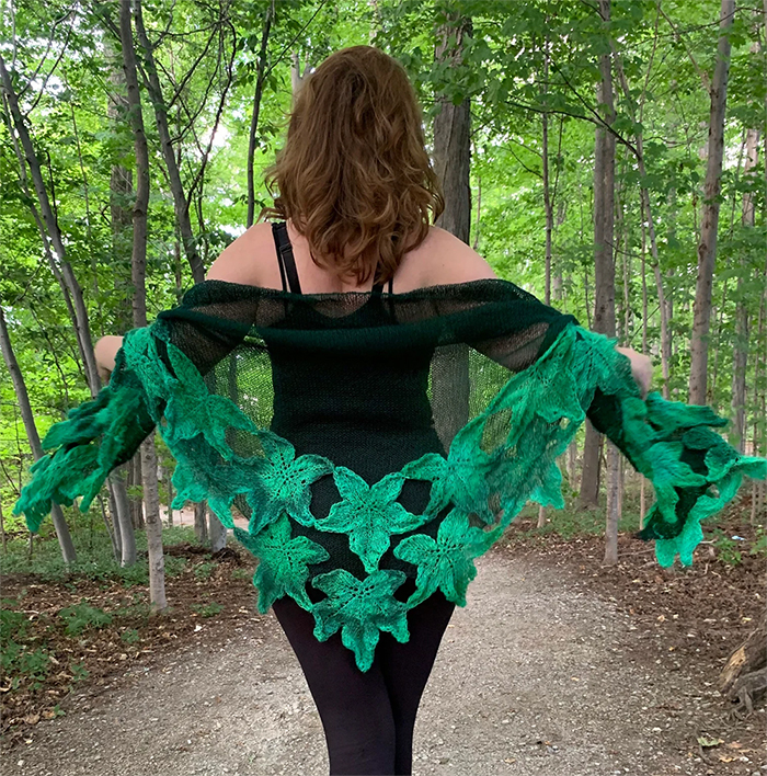 Maple Leaf Shawl  Knitting Pattern