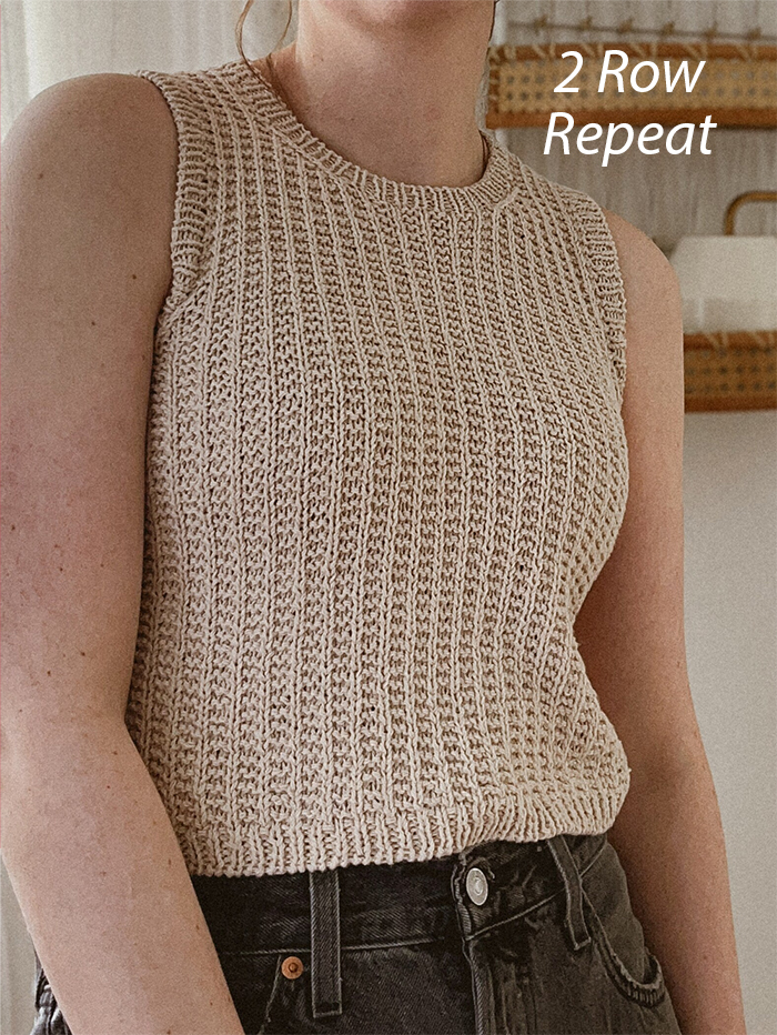 Sweater Knitting Pattern Mara Tank