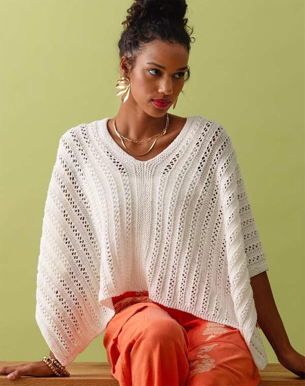 Knitting Pattern Marbella Poncho