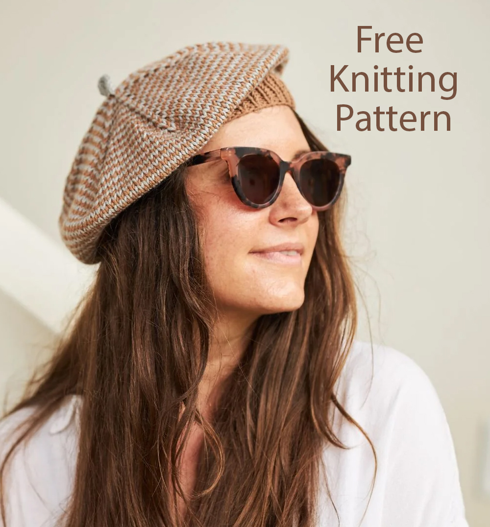 Free Margaux Striped Hat Knitting Pattern