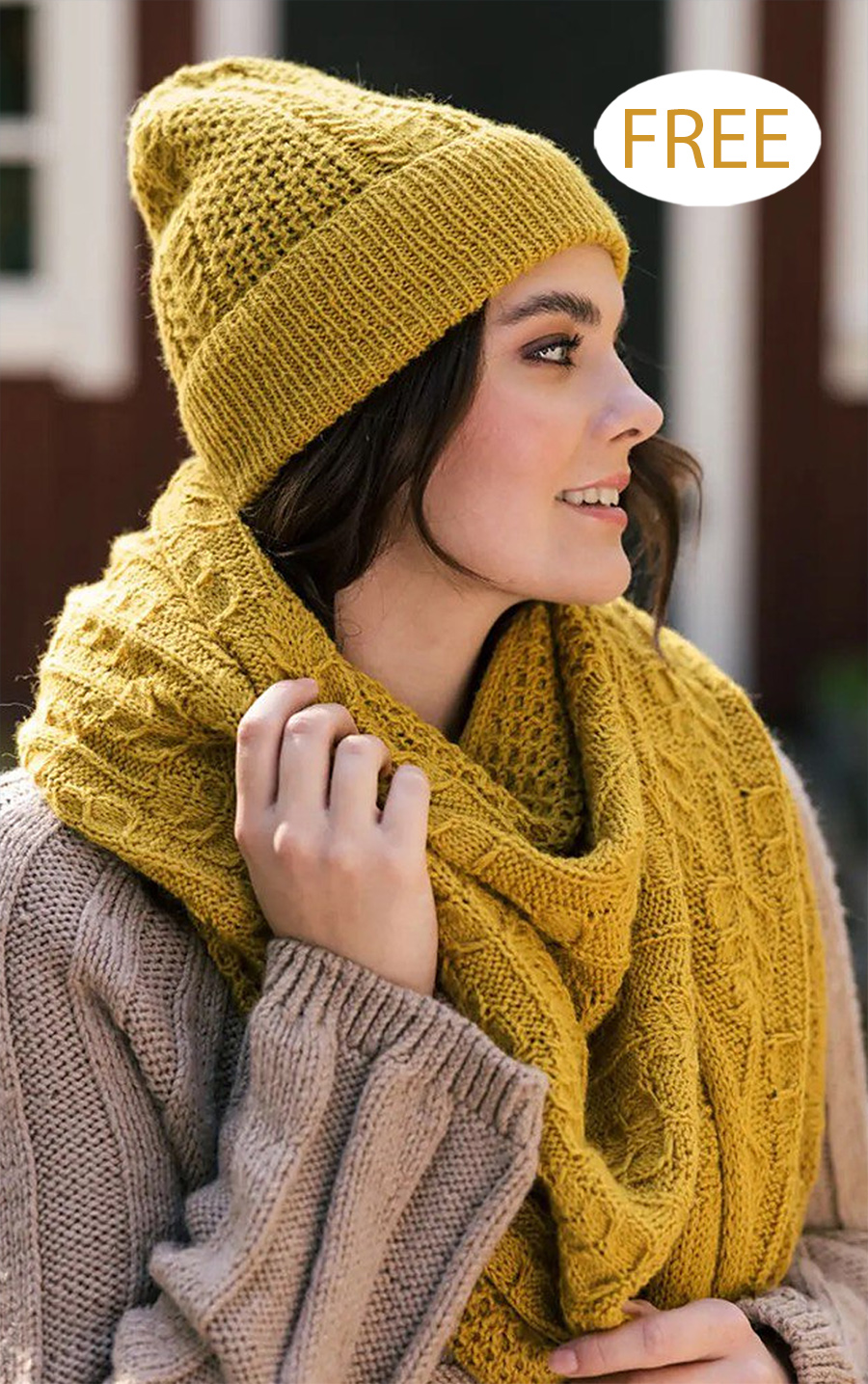 Free Maria Shawl and Hat Knitting Pattern