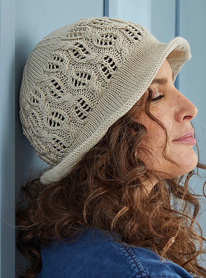 Free Marla Hat Knitting Pattern Knit Flat