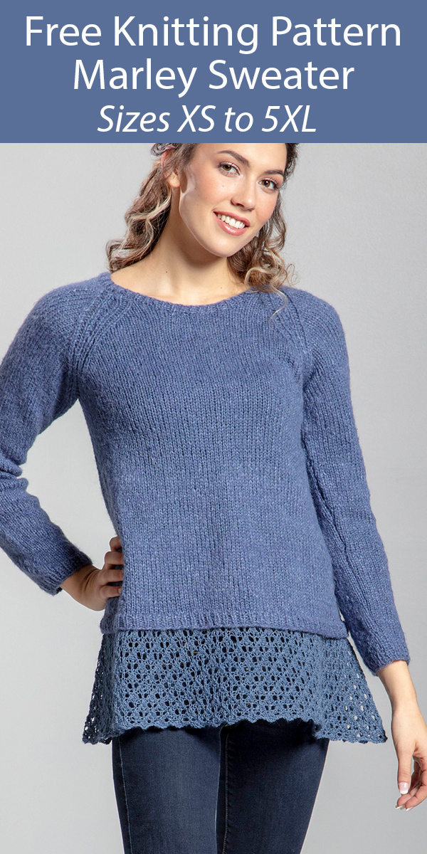 Free Sweater Knitting Pattern for Marley Tunic