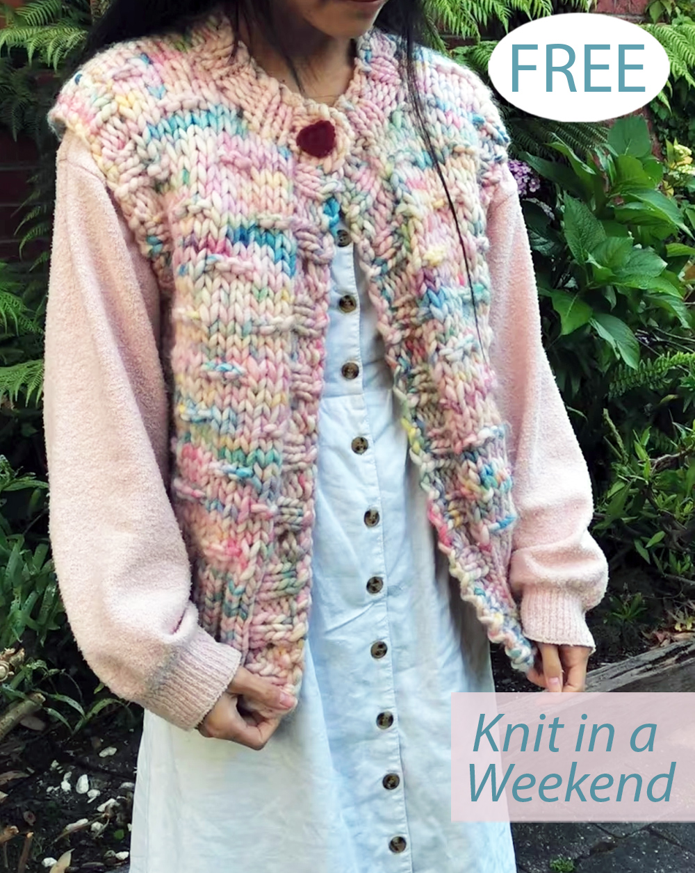 Free Marshmallow Vest Knitting Pattern