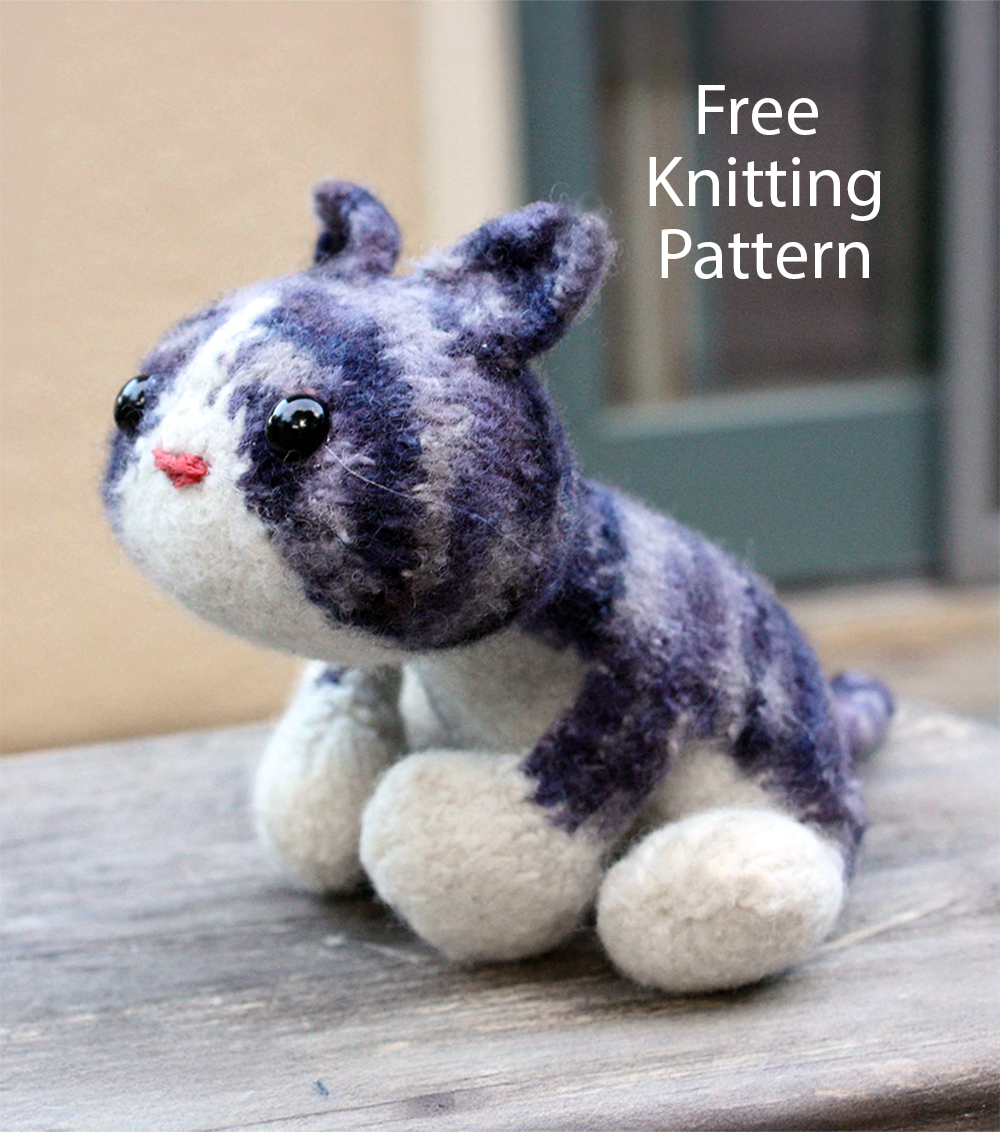 Free Maru Kitty Plush Toy Knitting Pattern