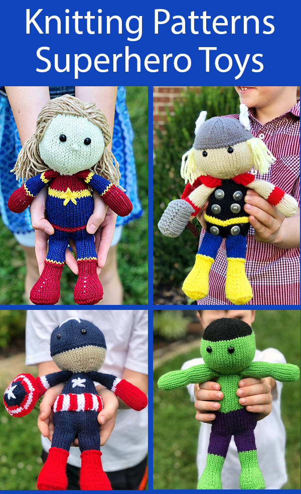 Knitting Patterns for Super Hero Mug Cozies