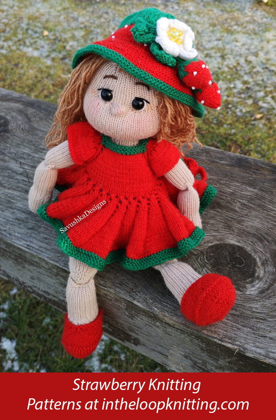 Strawberry Doll Knitting Pattern 