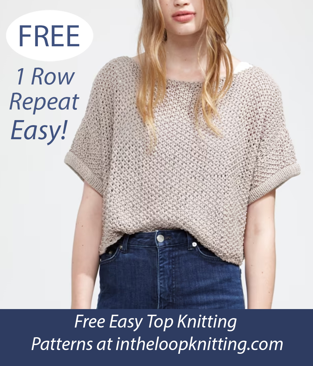 Free Easy Mary Sweater  Knitting Pattern