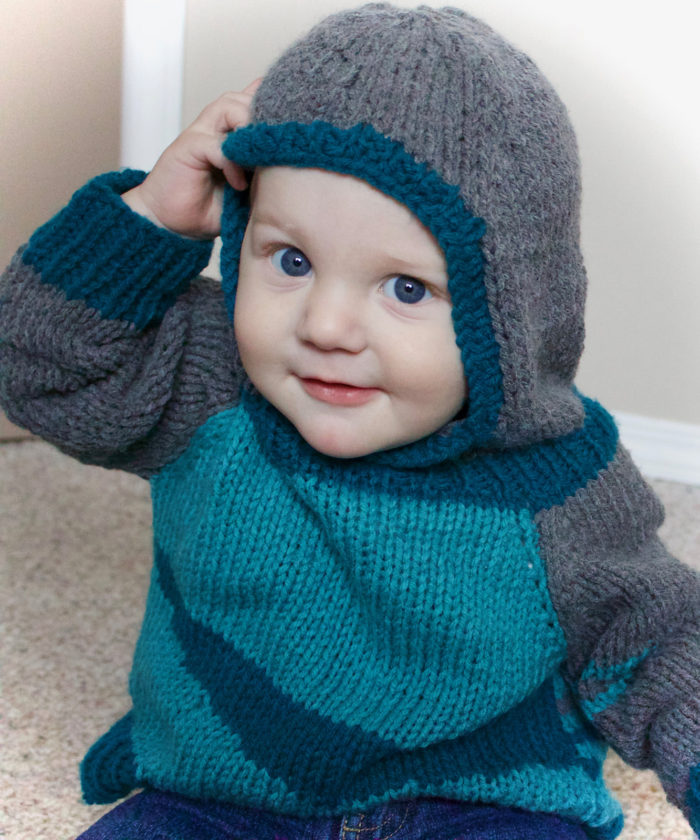 Free Knitting Pattern for Mason Hoodie