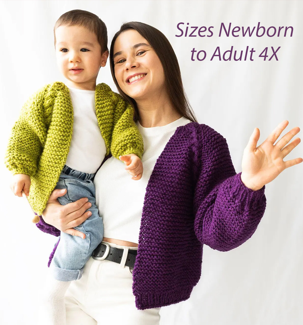 Sweater Knitting Patterns he Cozy Match Cardigan