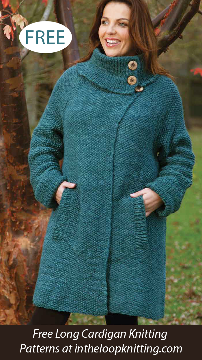 Free Woman’s Matisse Coat Cardigan Knitting Pattern