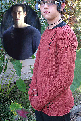 Knitting Pattern for Matrix Sweater