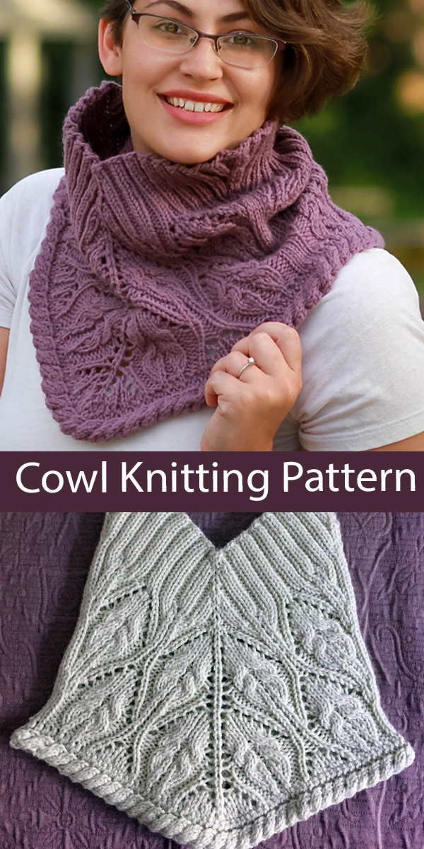 Cowl Knitting Pattern Maude Heath Cowl