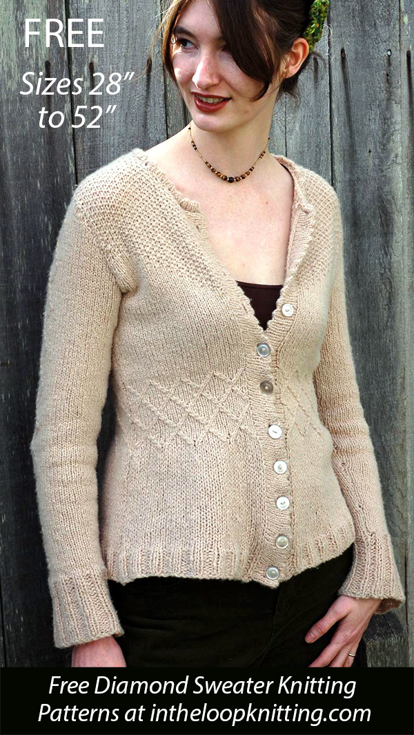 Free Maude Louise Cardigan Knitting Pattern