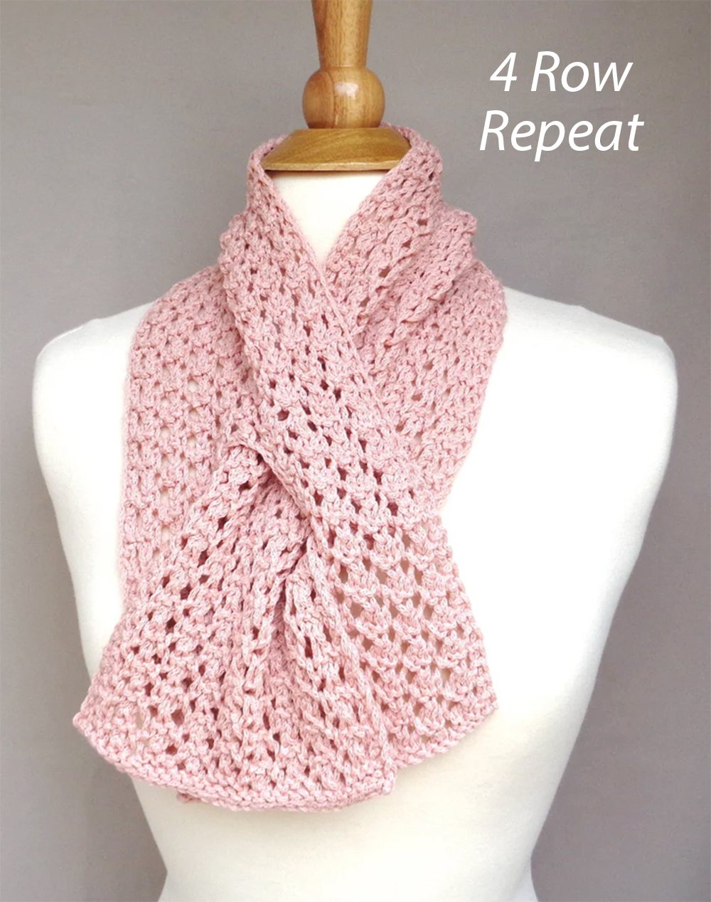 Maya Keyhole Scarffree knitting pattern and more lacy scarf knitting patterns