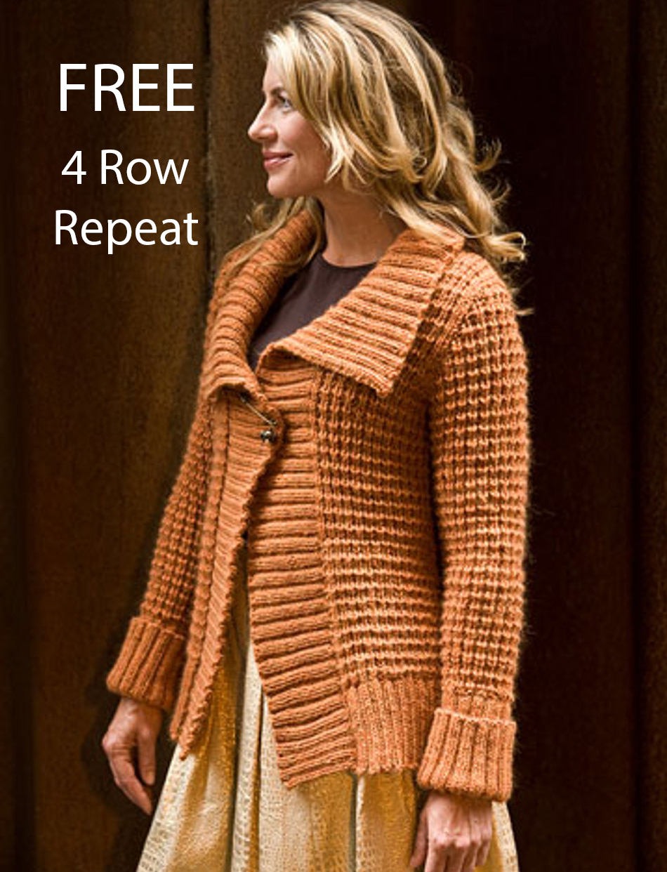 Free Knitting Pattern for Mayer Cardigan