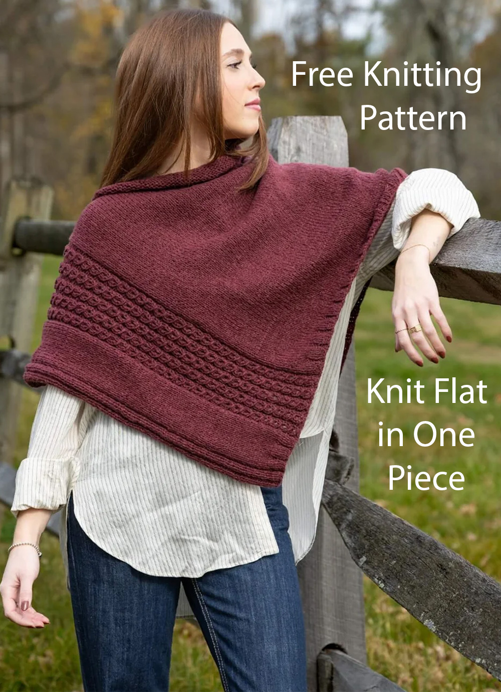 Free Mayfair Poncho Knitting Pattern