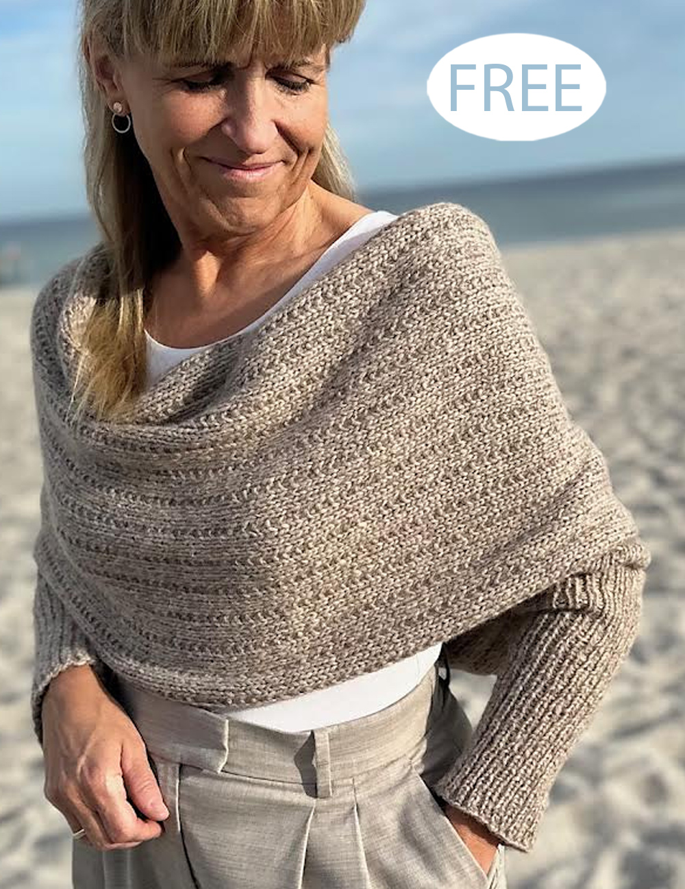 Free Meadow Sunset Wrap Knitting Pattern