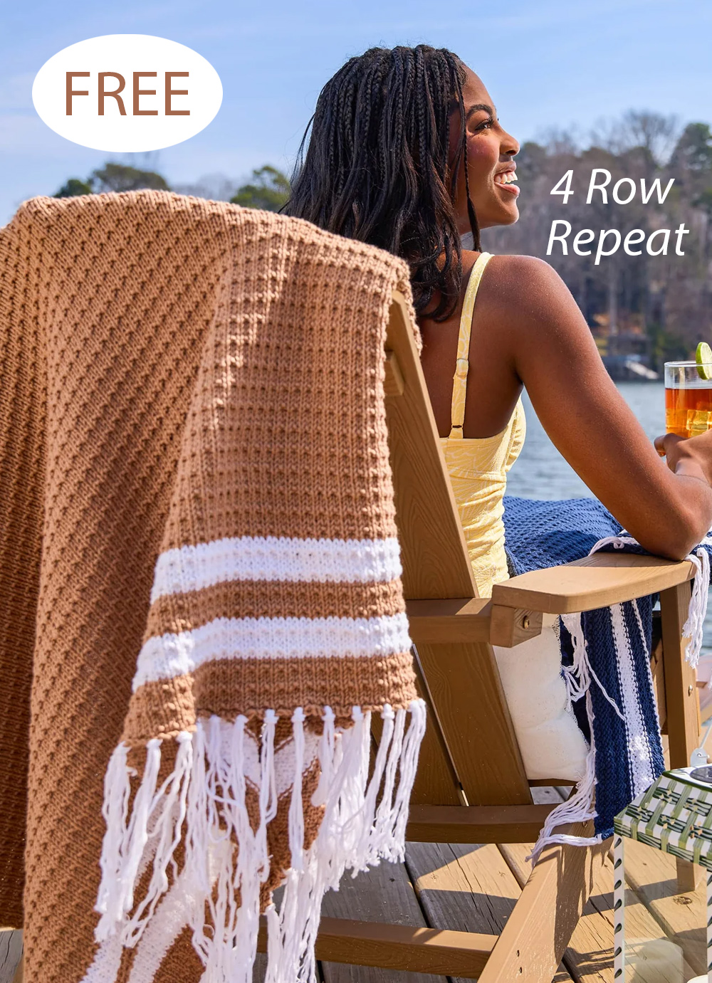 Free Knitting Pattern 4 Row Mediterranean Wrap