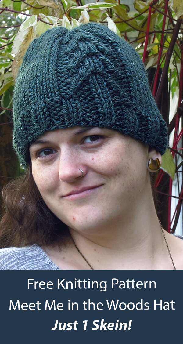 Free Hat Knitting Pattern Meet Me in the Woods Hat