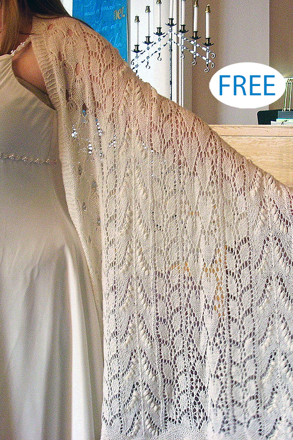 Free Meghan's Wedding Shawl Knitting Pattern