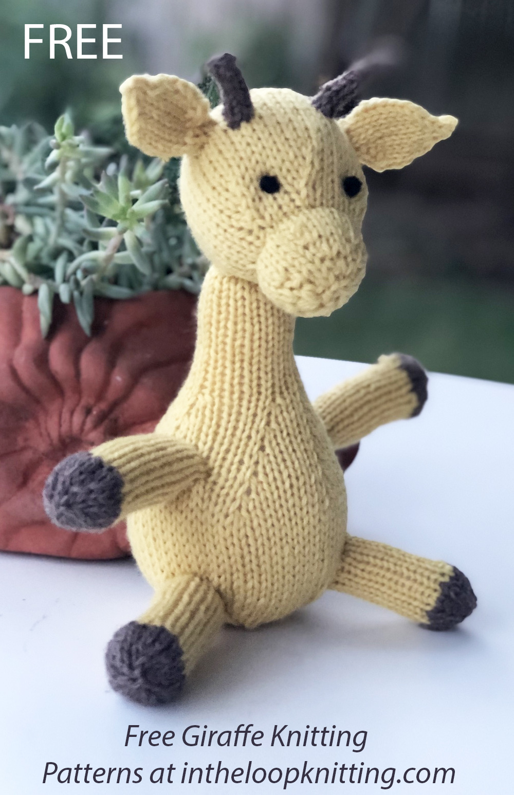 Crochet Kit for a Cute Amigurumi Animal Toy Gina the Giraffe DIY