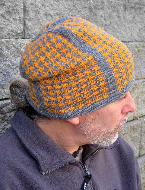 ODDknit - Free Knitting Patterns - Charts - Tessellating Tiles - Checks 10  (Large Houndstooth)