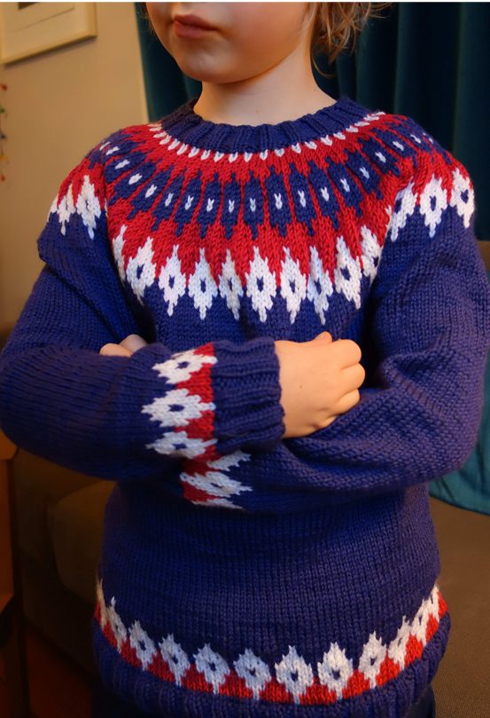 Free Knitting Pattern for Meretricious Sweater inspired by John Watson's Christmas Jumper