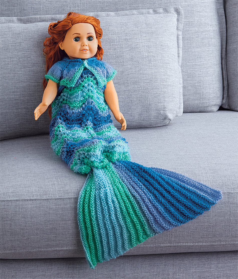 Free Doll Clothes Knitting Pattern Mermaid Outfit