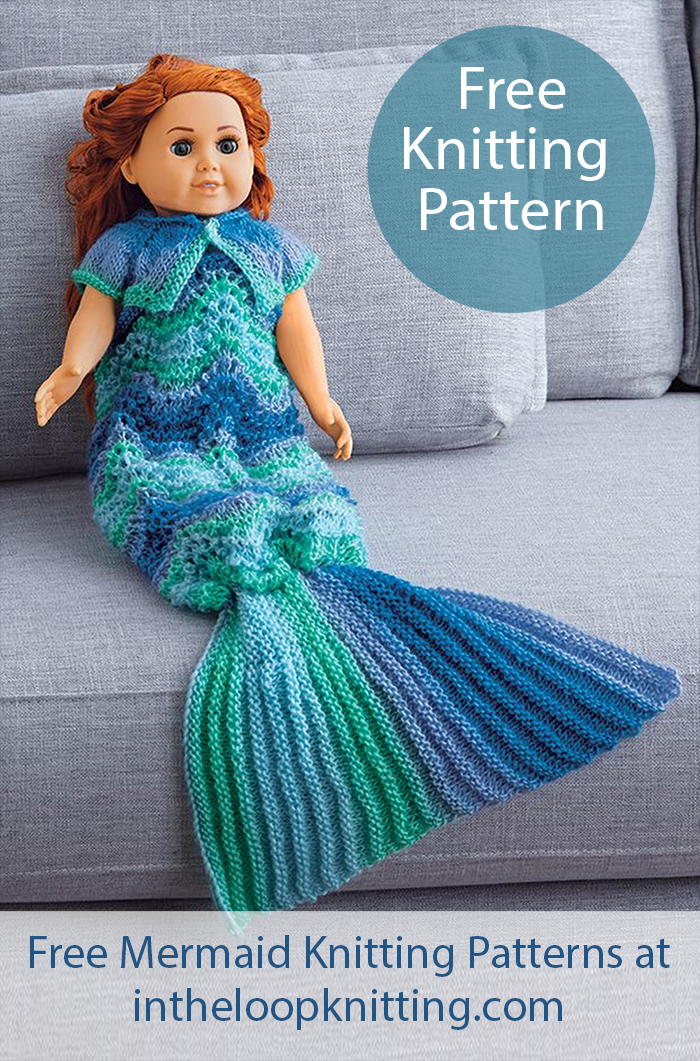 Free Doll Clothes Knitting Pattern Mermaid Outfit