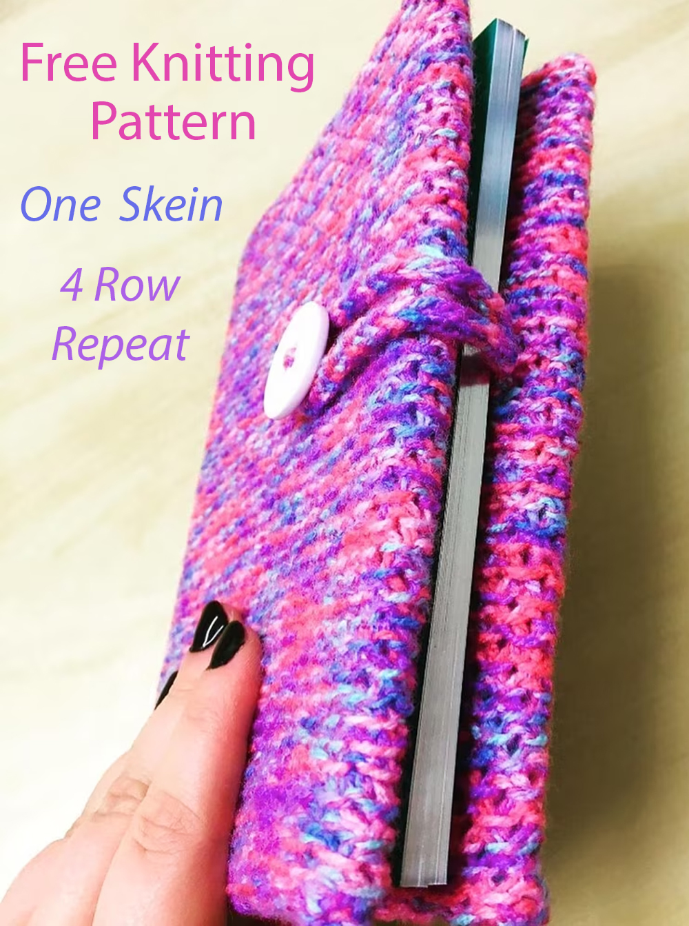 Free One Skein Mermaid Notebook Cover Knitting Pattern