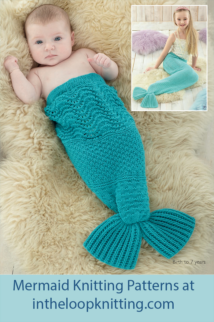 Free Baby Knitting Pattern Mermaid Tail Snugglers
