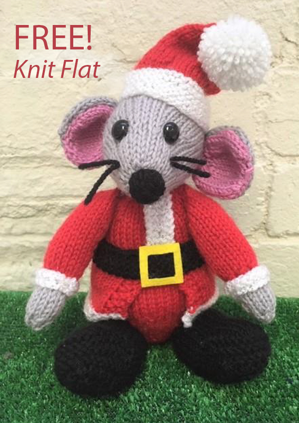 Free Santa Mouse Knitting Pattern Christmas Merry Knitmouse Toy