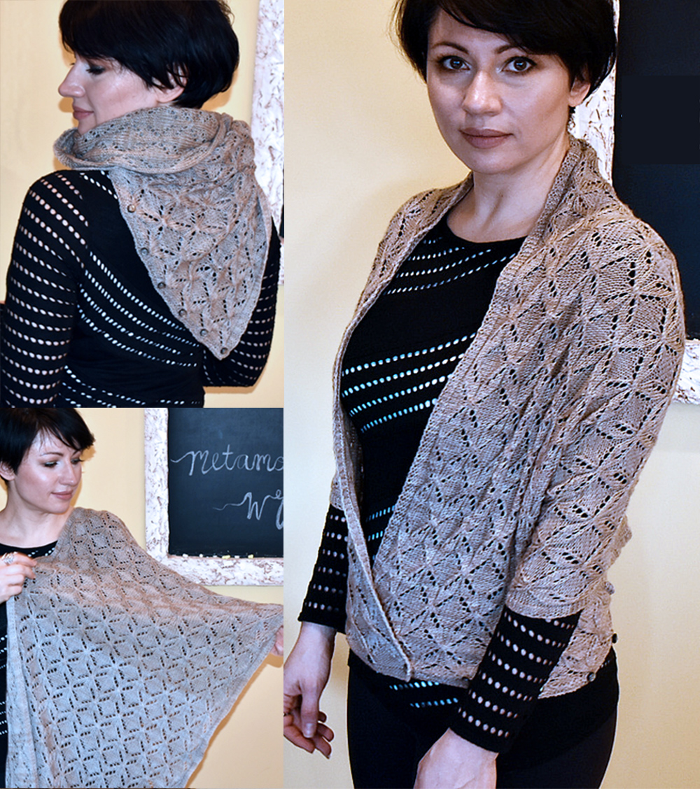 Free Metamorphosis Wrap Knitting Pattern