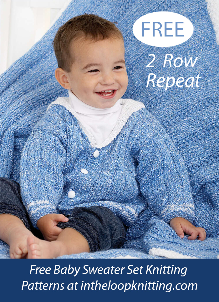 Free Baby Middy Jacket And Blanket Knitting Pattern
