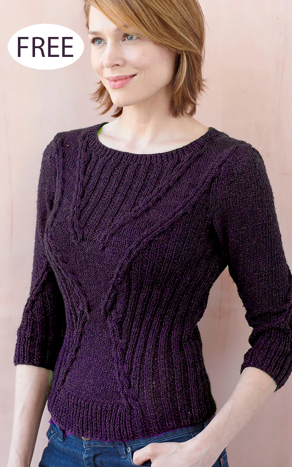 Free Midnight Glamour Pullover Knitting Pattern