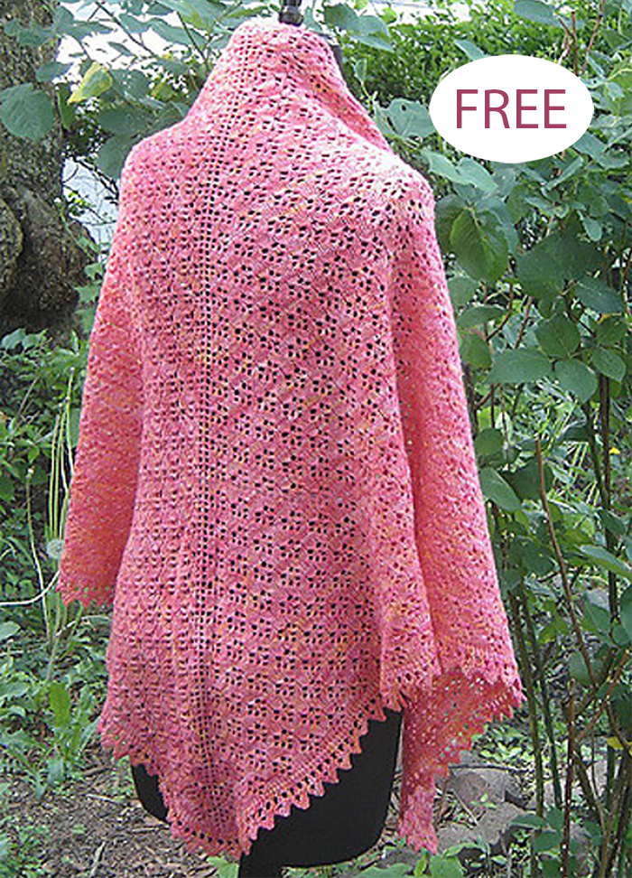 Free Midsummer Night Shawl Knitting Pattern