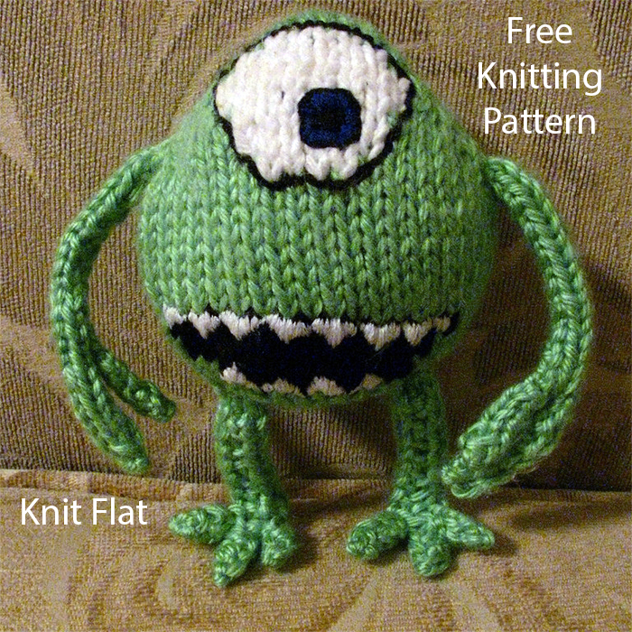 Free Mike Monster Knitting Pattern