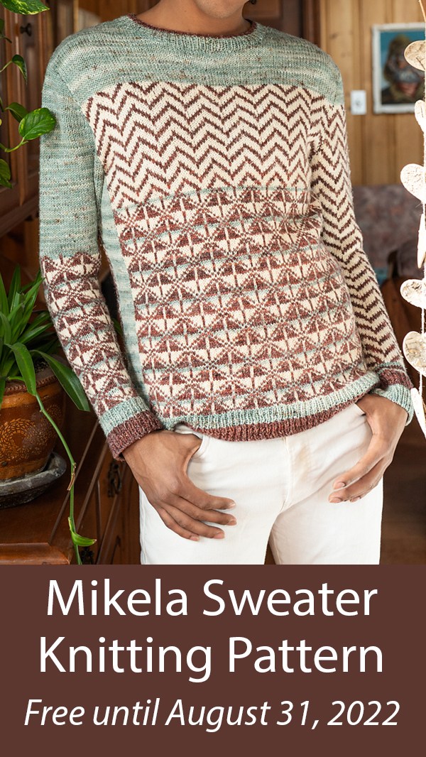 Mikela Sweater Free Knitting Pattern until August 31 2022