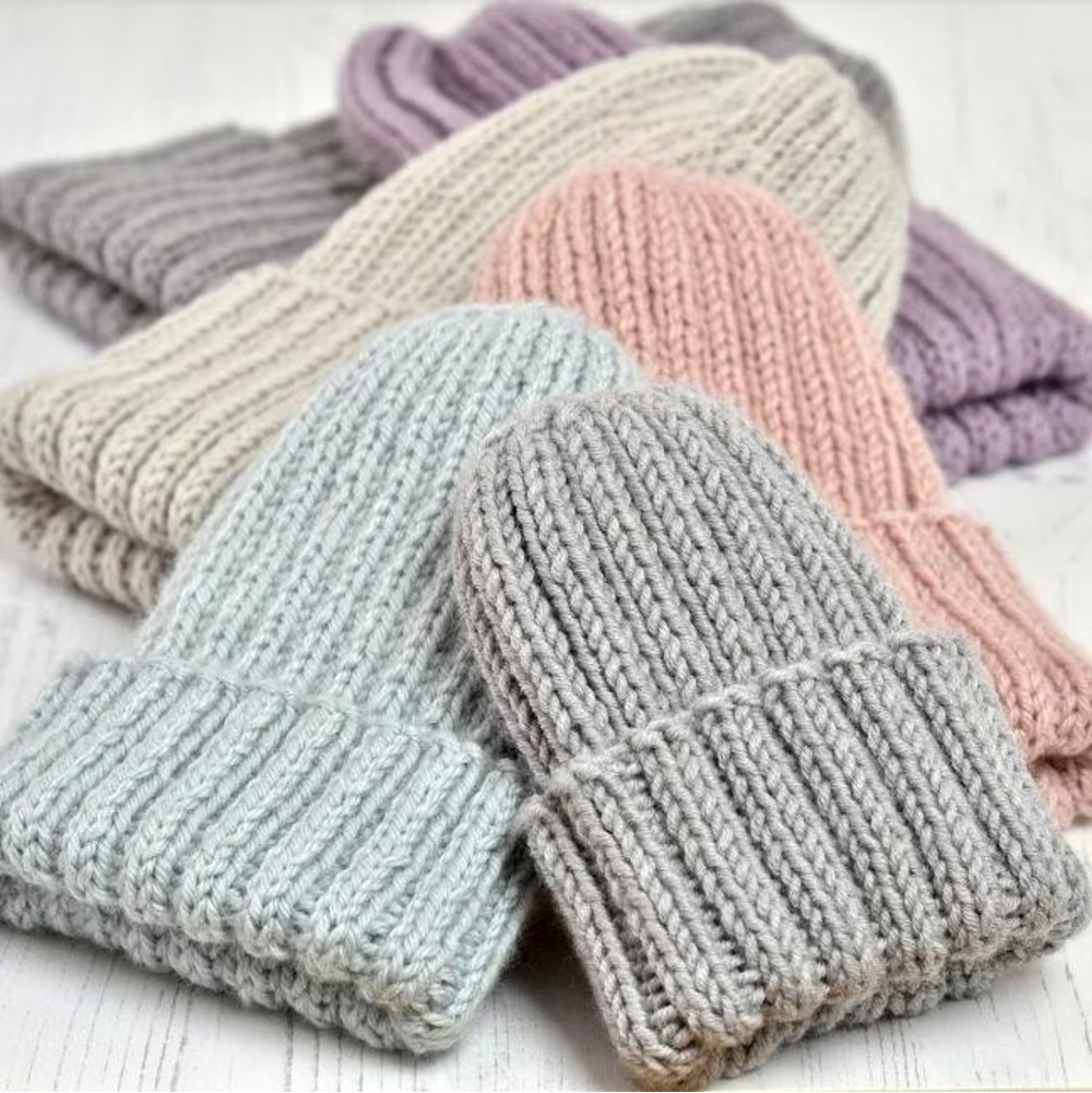 Easy Knitting Pattern Mikki Simple Rib Hat