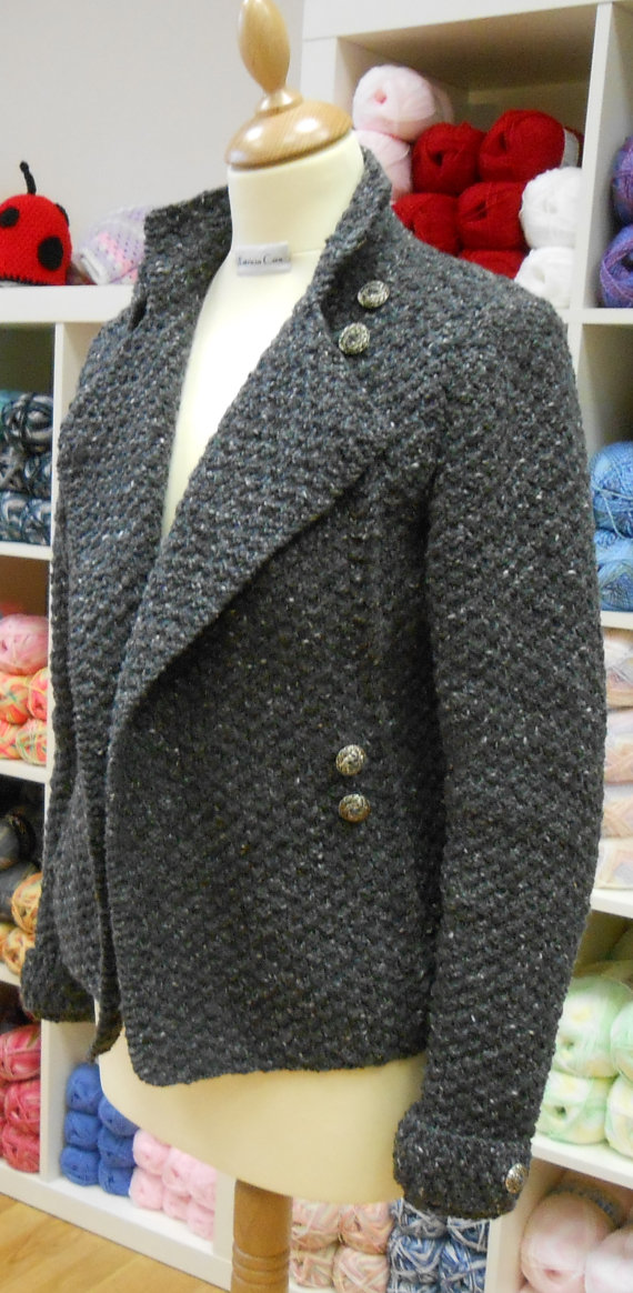 Military Style Jacket Knitting Pattern