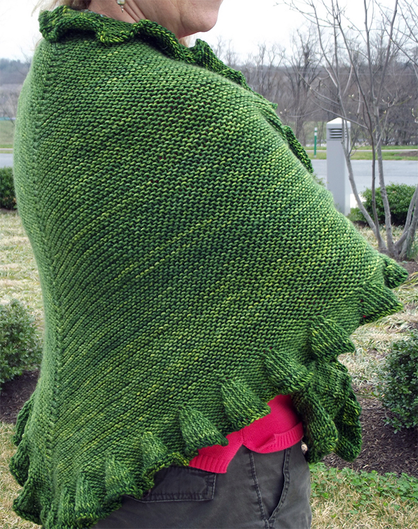 Free Knitting Pattern for Milk Run Shawl