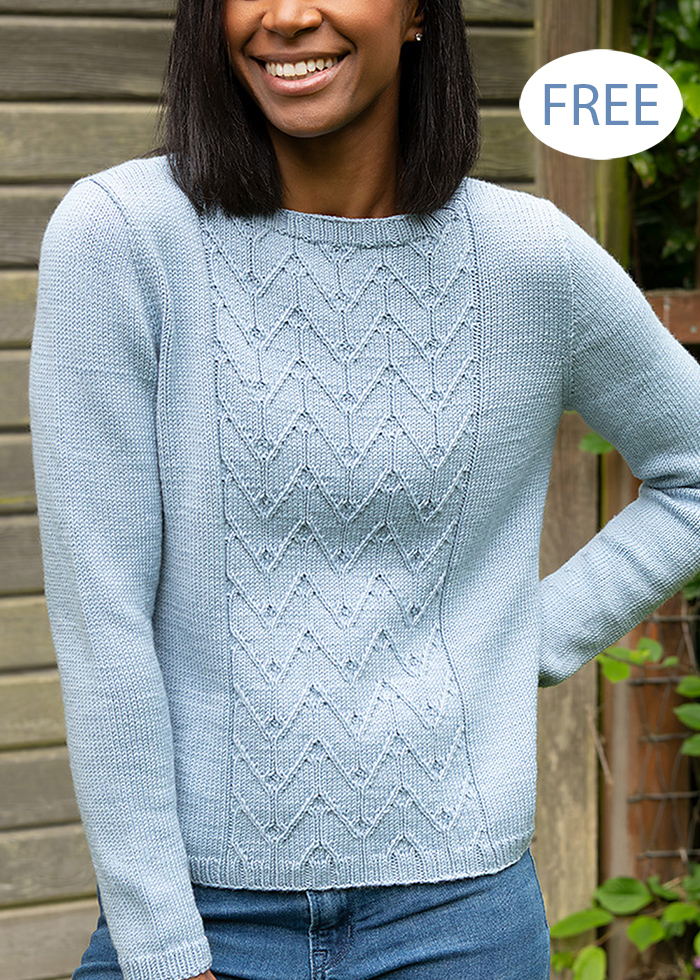 Free Zigzag Mill Valley Pullover Knitting Pattern