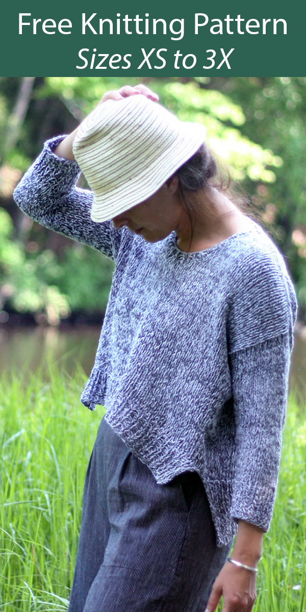 Free Sweater Knitting Pattern for Millville Pullover
