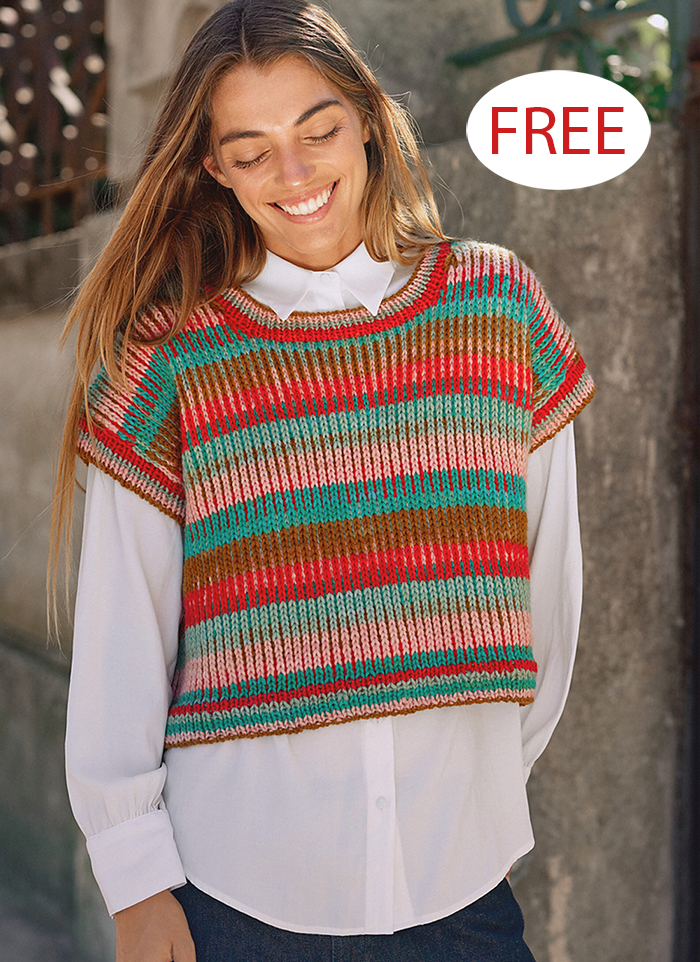 Free Minas Vest Knitting Pattern 