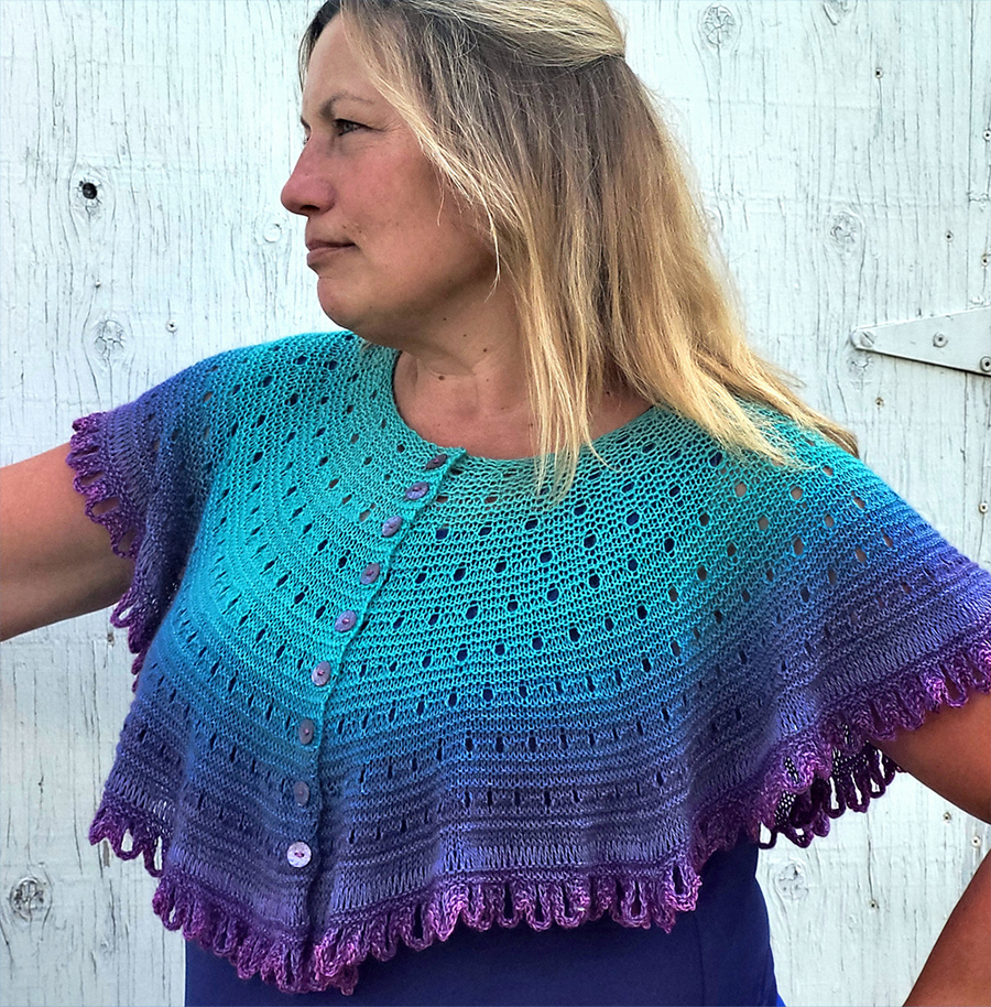 Mind's Ease Capelet 207 Free Knitting Pattern through October 2024