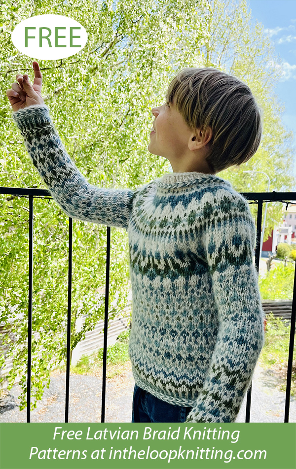 Mini Braids Sweater Free Knitting Pattern