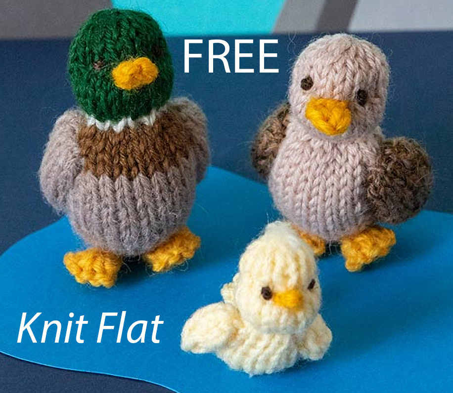 Free Mini Duck Family Knitting Pattern