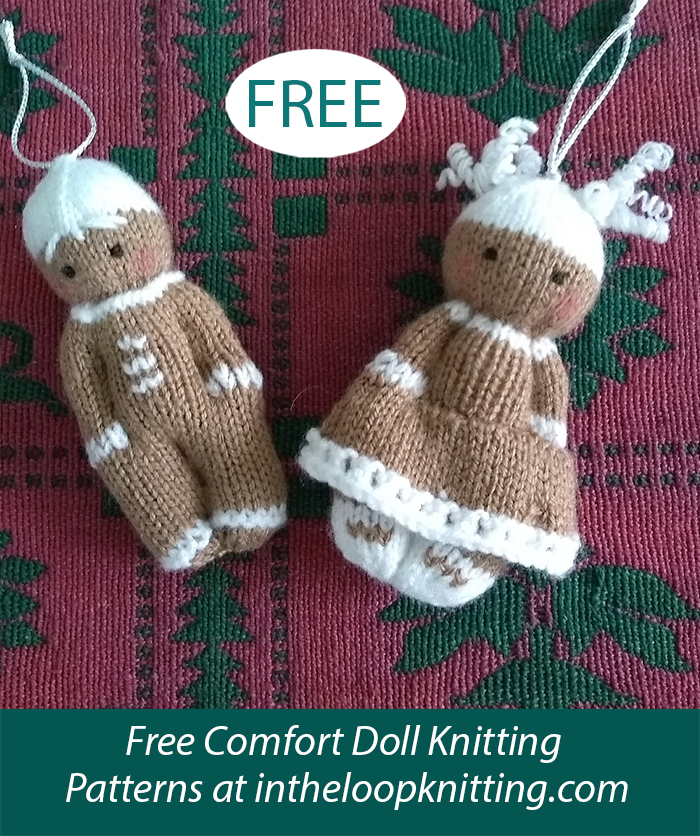 Free Christmas Toy Knitting Pattern Mini Gingerbread Friends Dolls