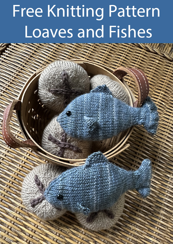 Free Knitting Pattern Mini Loaves and Fishes